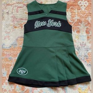 NEW YORK JETS Girls Dress Size 3T Cheerleader Uniform Kids Infant Baby Toddler